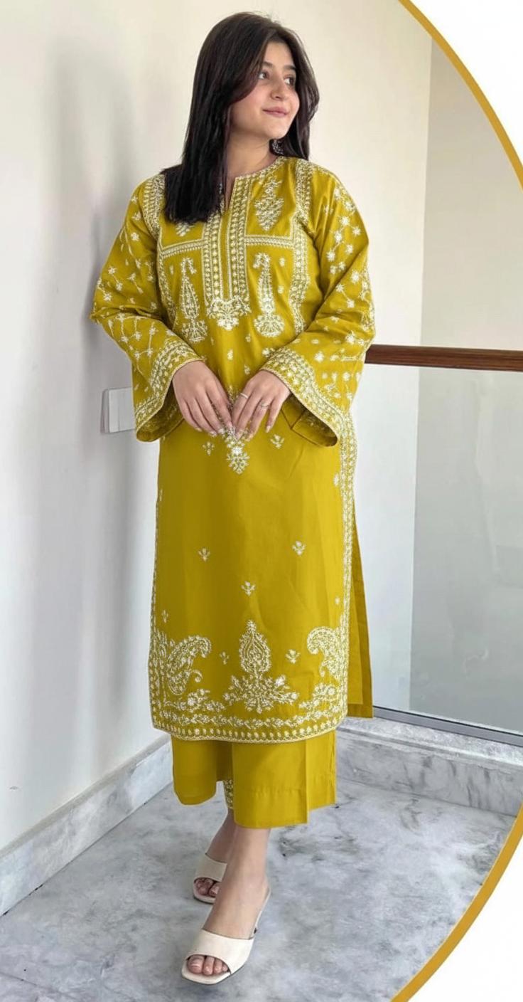 PURE LAWN EMBROIDERED 2PC