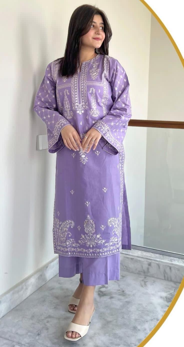 PURE LAWN EMBROIDERED 2PC