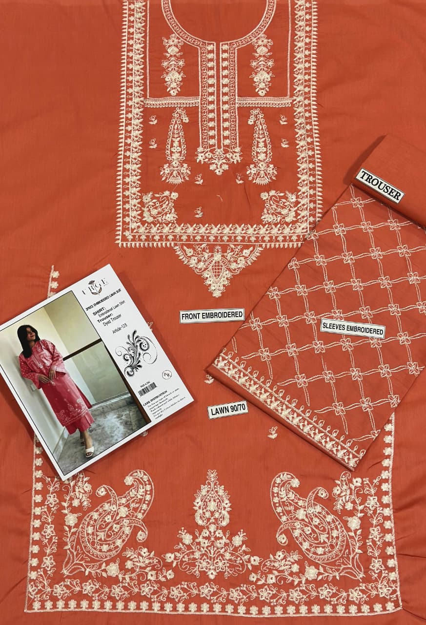 PURE LAWN EMBROIDERED 2PC