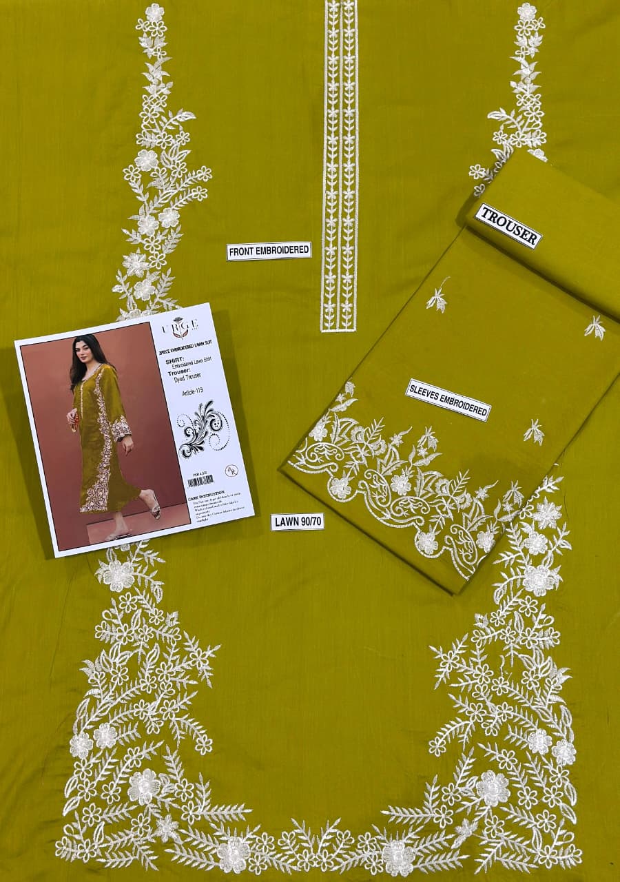 PURE LAWN EMBROIDERED 2PC