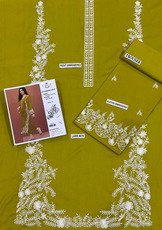 PURE LAWN EMBROIDERED 2PC