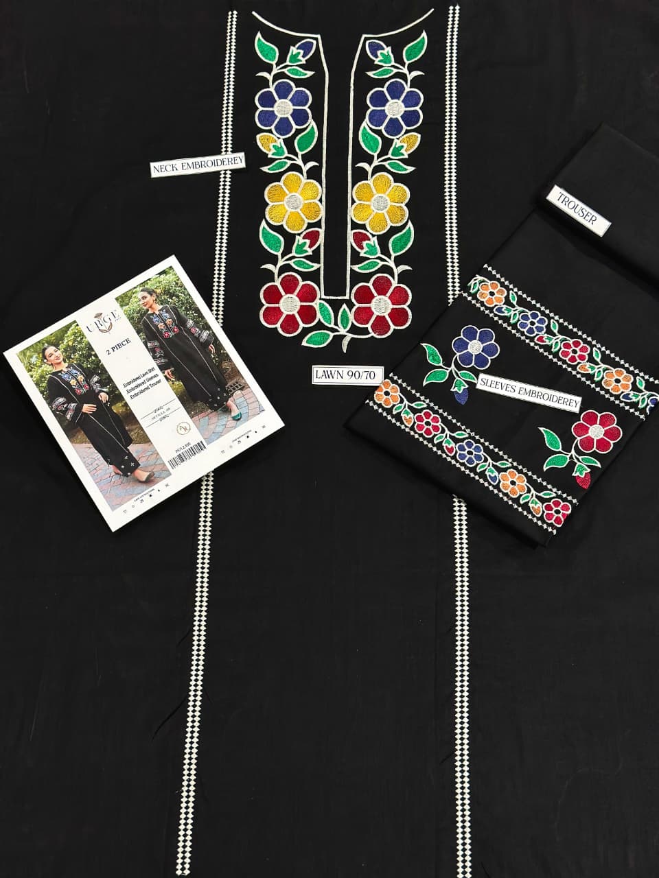 PURE LAWN EMBROIDERED 2PC