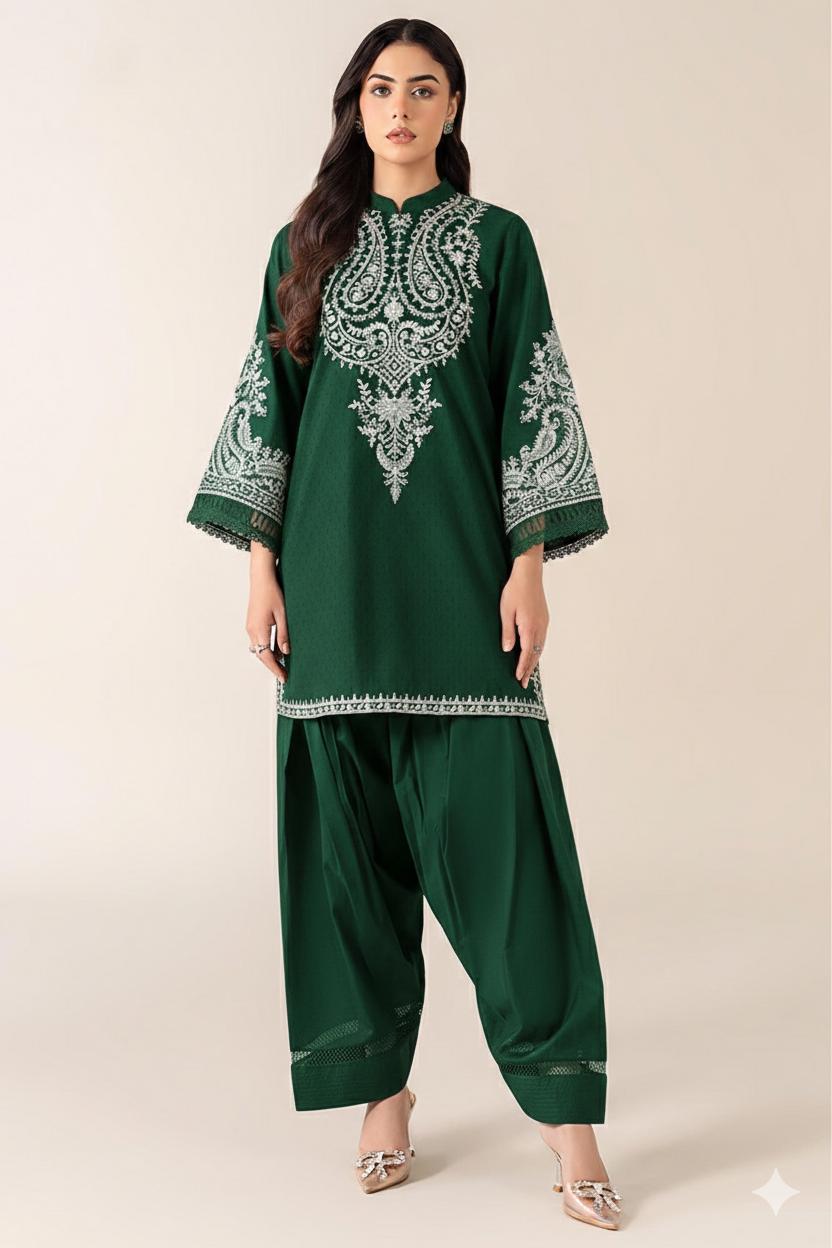 PURE LAWN EMBROIDERED 2PC