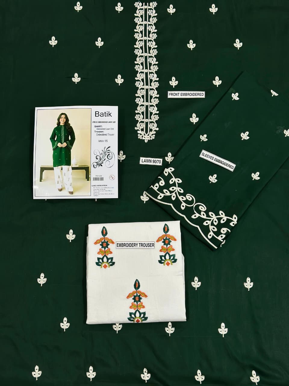 PURE LAWN EMBROIDERED 2PC