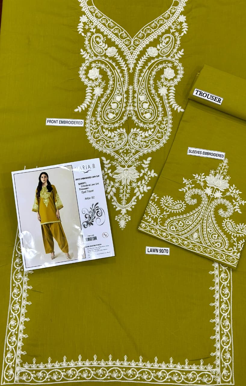 PURE LAWN EMBROIDERED 2PC