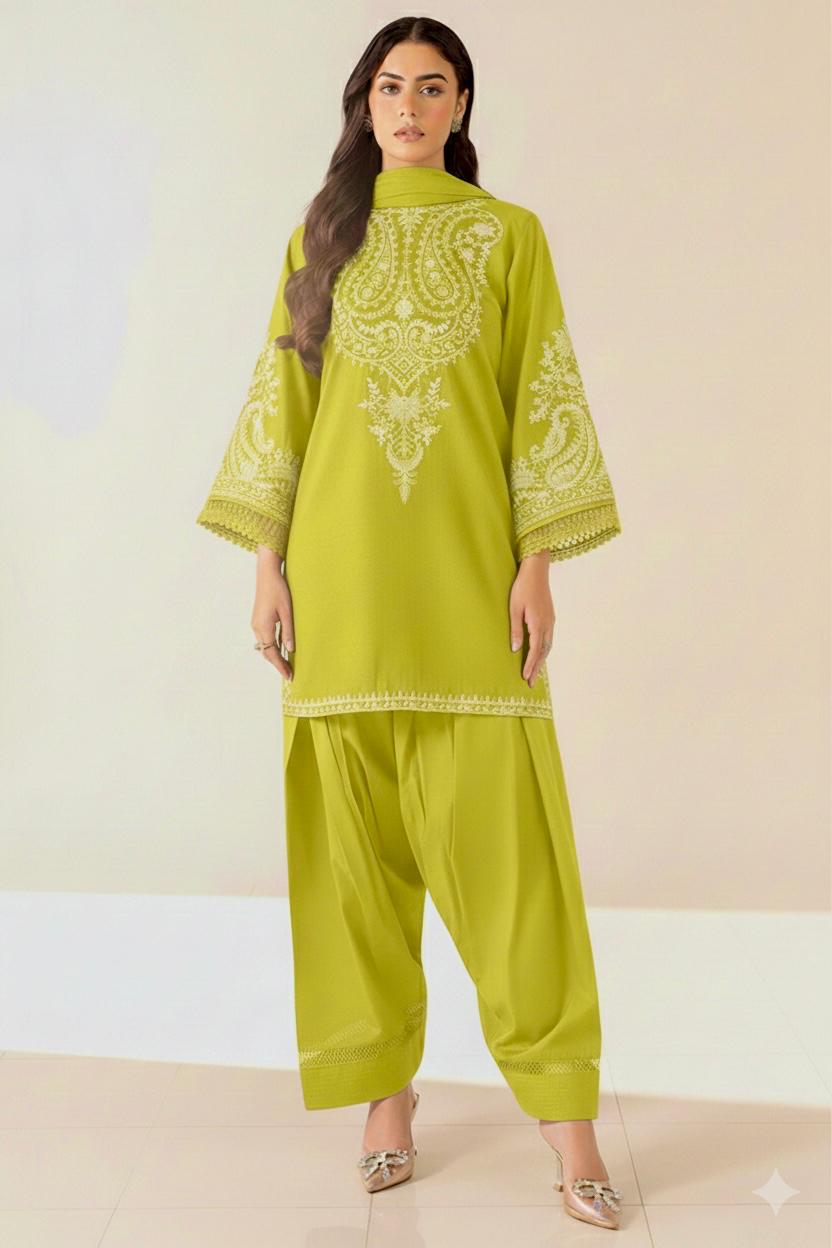 PURE LAWN EMBROIDERED 2PC