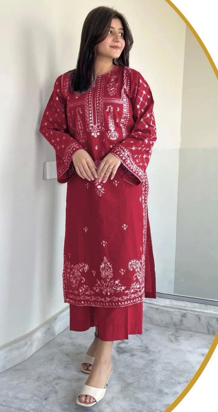 PURE LAWN EMBROIDERED 2PC