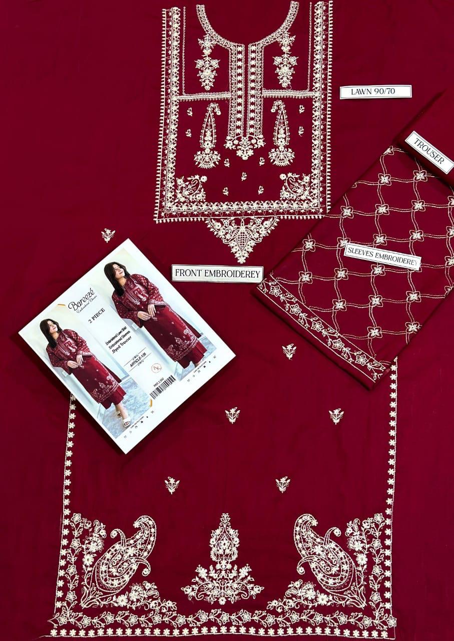 PURE LAWN EMBROIDERED 2PC