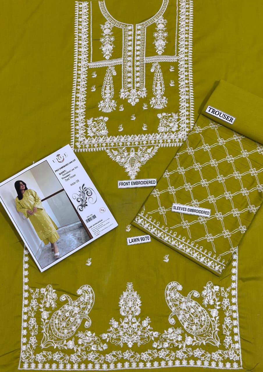 PURE LAWN EMBROIDERED 2PC