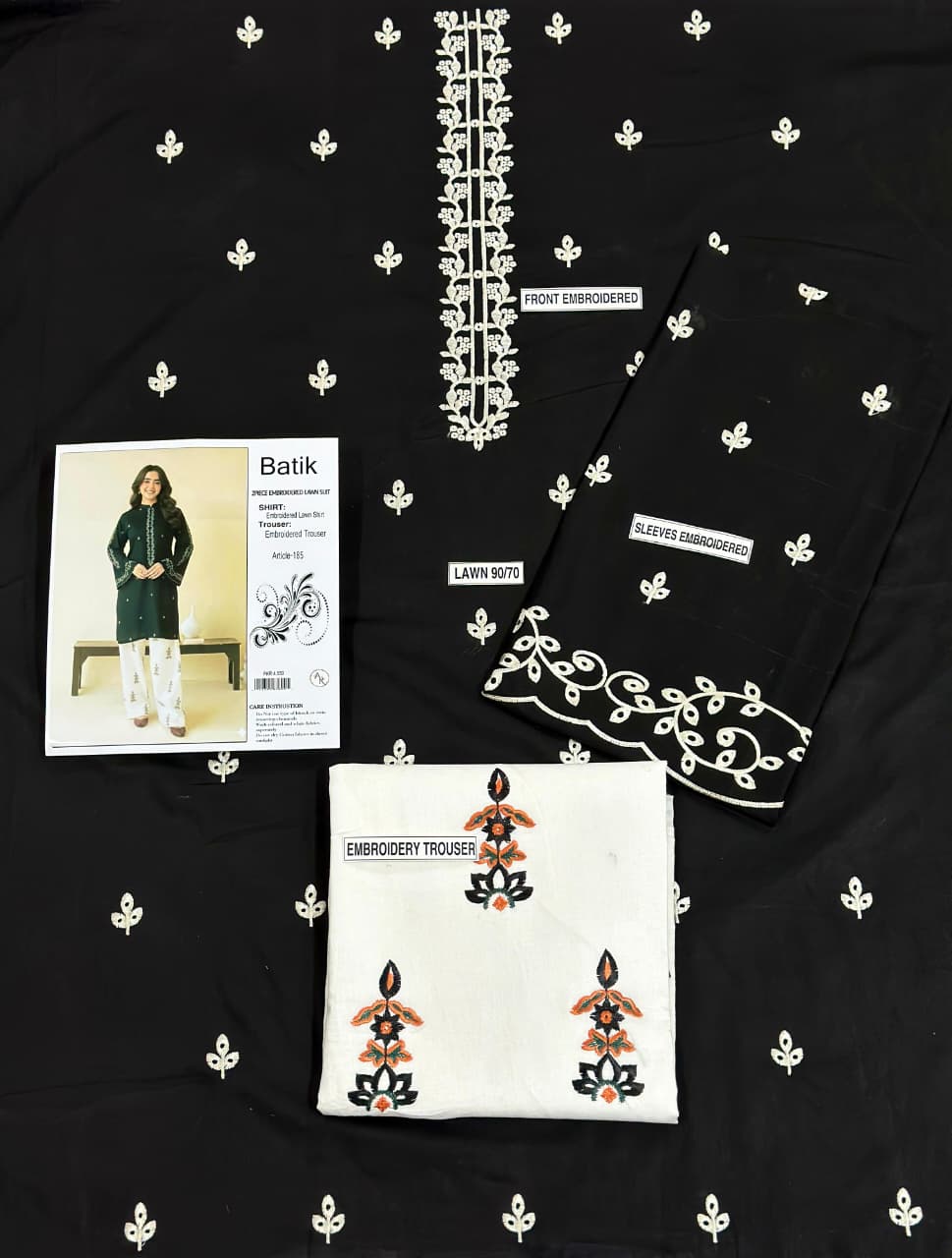 PURE LAWN EMBROIDERED 2PC