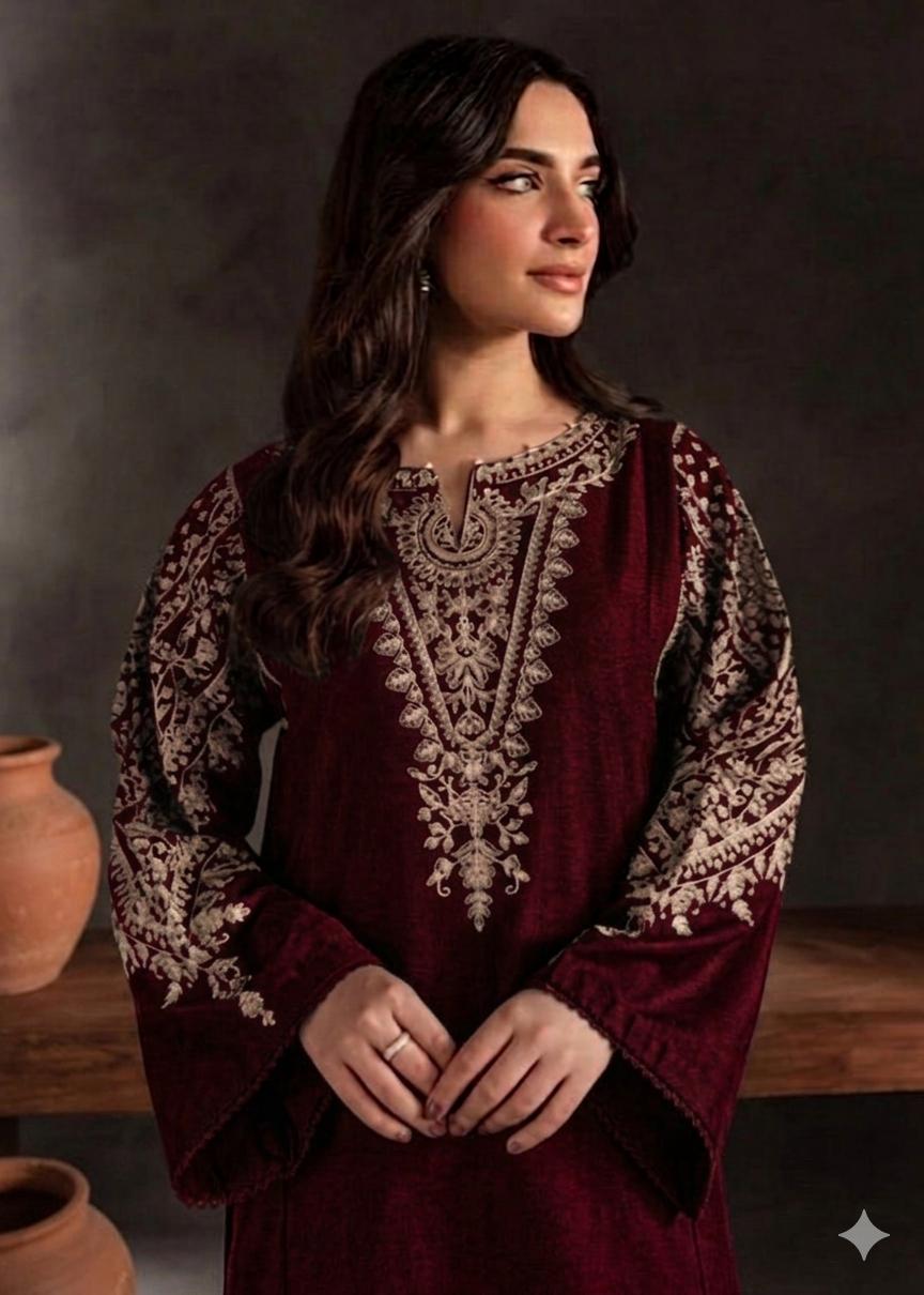 PURE LAWN EMBROIDERED 2PC
