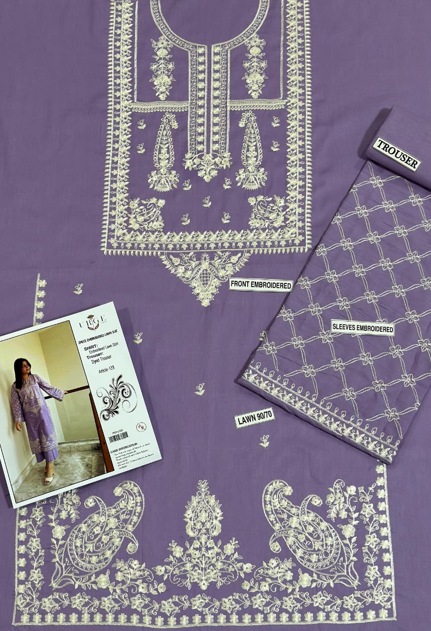 PURE LAWN EMBROIDERED 2PC