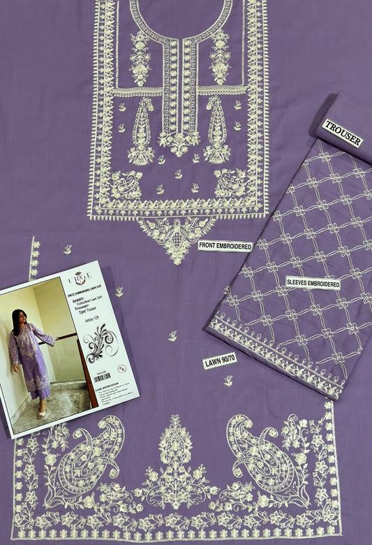 PURE LAWN EMBROIDERED 2PC